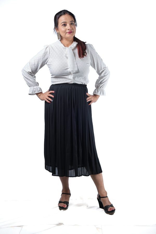 White Full Sleeves Top - Image 2