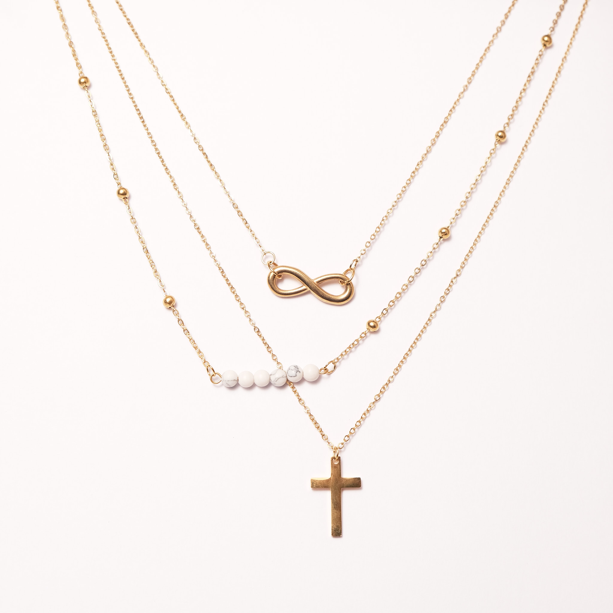 Three Layered Chain with Pendant