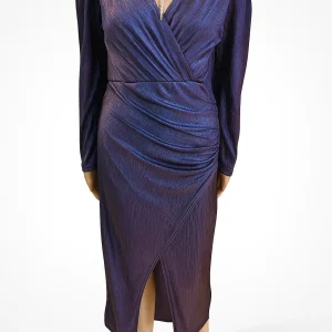 INDIGO PURPLE WRAP DRESS