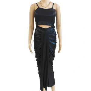 DHOTI CO-ORDS SET BLACK