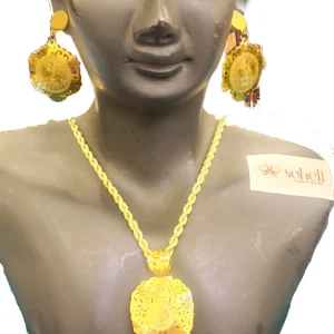 NECKLACE WITH PENDANT WITH EAR RING