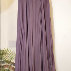 PLEATED GEORGETTE HANDKERCHEIF PURPLE SKRIT