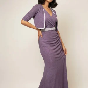 WOMEN BODYCON LONG DRESS WITH JACKET