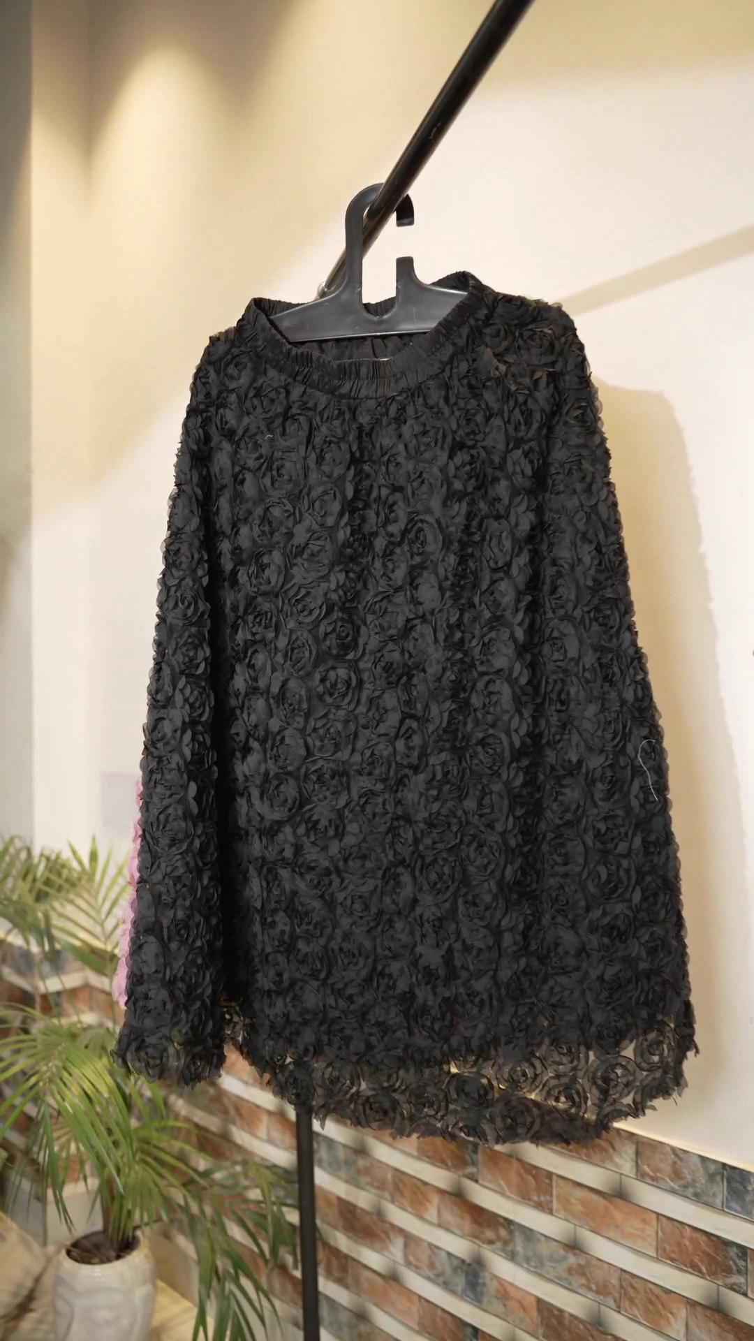 3D FLOWER NET LONG SKIRT - Image 3